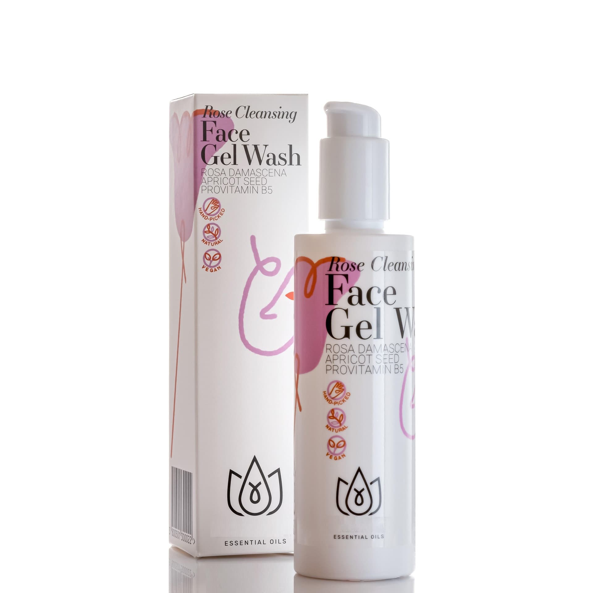 Deep cleansing facial gel with rose
